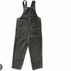 LITTLE CO. by Lauren Conrad Gray Green Corduroy Overalls 5 Boy Girl